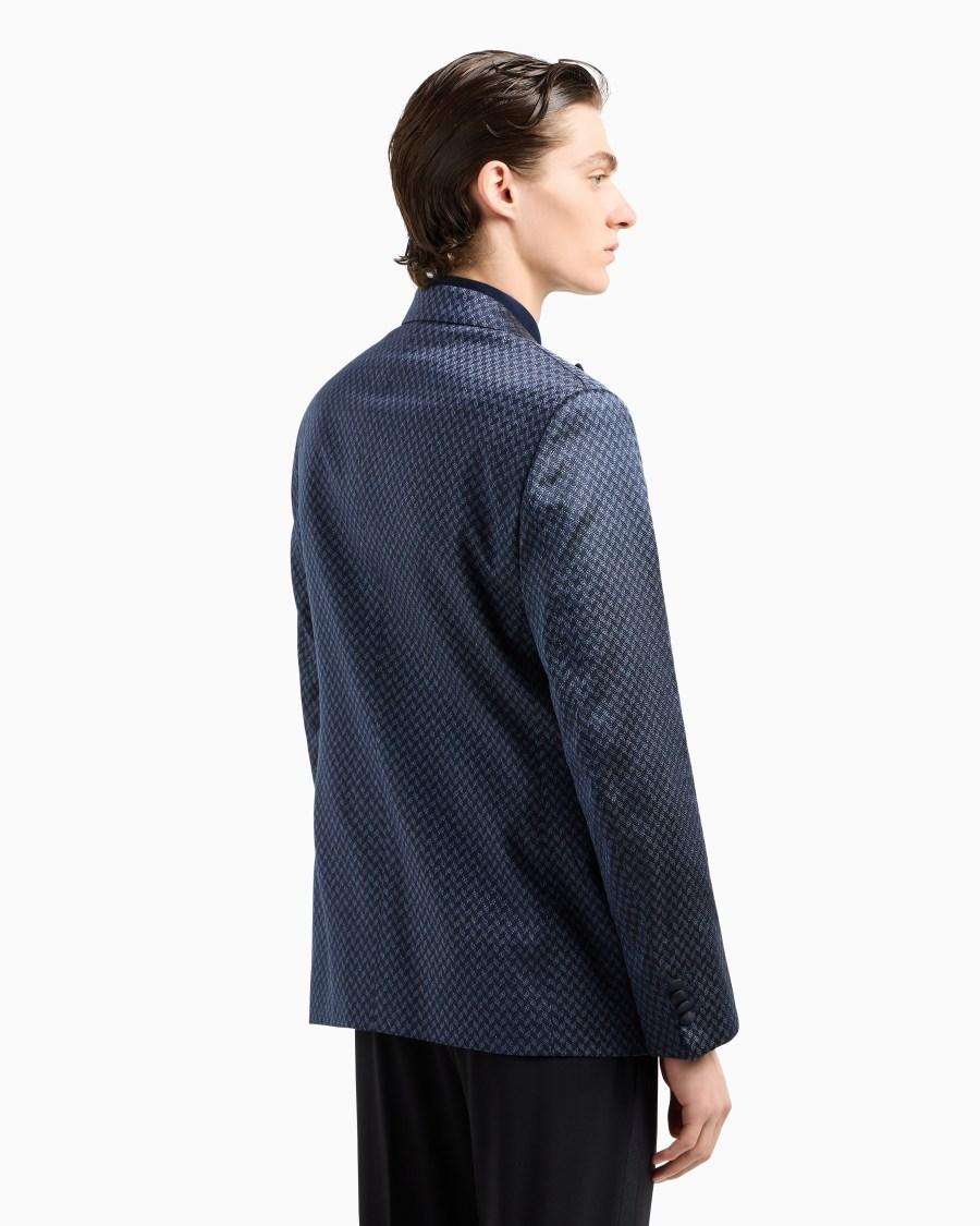 The World Of Armani GIORGIO'S GIACCA MONOPETTO IN SETA JACQUARD