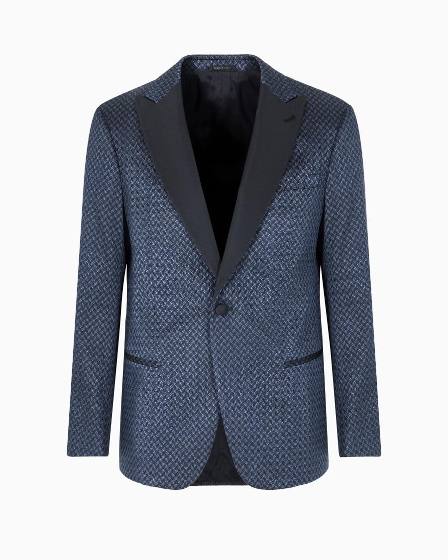 The world of armani GIORGIO'S GIACCA MONOPETTO IN SETA JACQUARD