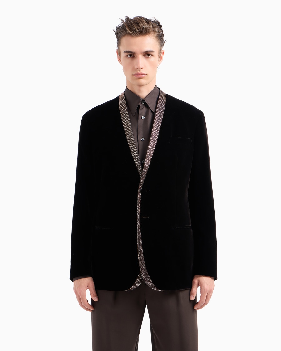 The World Of Armani GIORGIO'S GIACCA SMOKING MONOPETTO IN VELLUTO