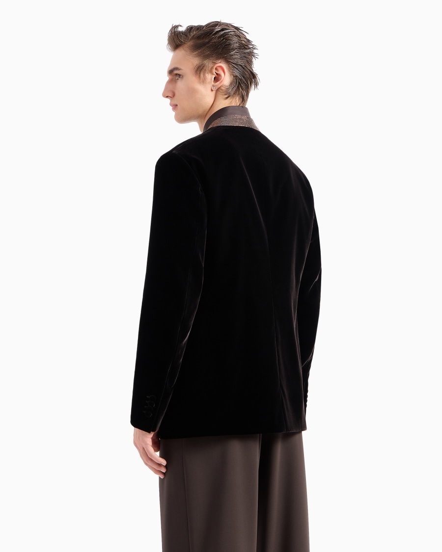 The World Of Armani GIORGIO'S GIACCA SMOKING MONOPETTO IN VELLUTO