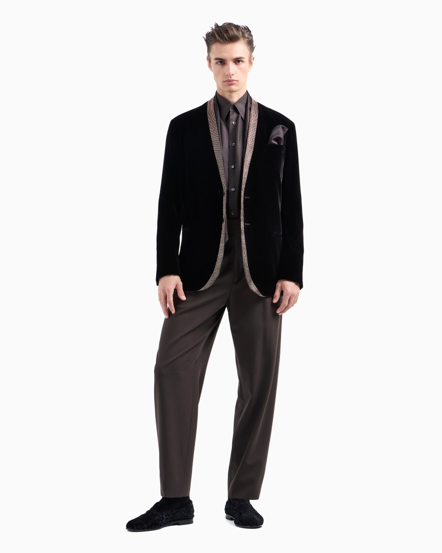 The World Of Armani GIORGIO'S GIACCA SMOKING MONOPETTO IN VELLUTO