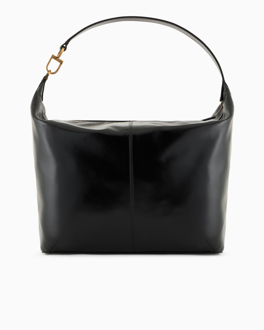 The World Of Armani HOBO BAG GRANDE LA PRIMA SOFT IN NAPPA VERNICIATA