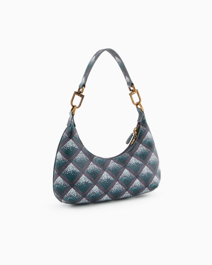 The World Of Armani HOBO BAG MEDIA LA PRIMA IN NAPPA STAMPATA