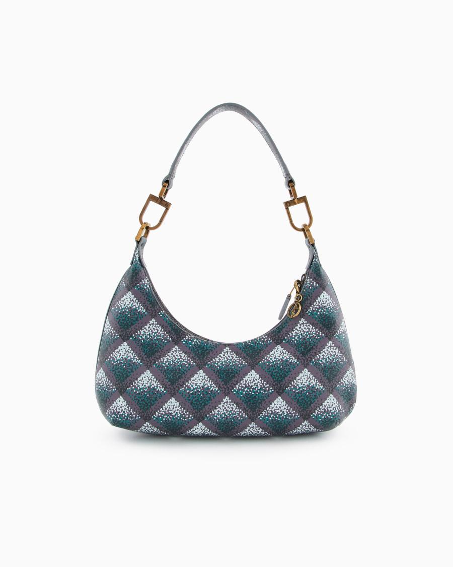 The World Of Armani HOBO BAG MEDIA LA PRIMA IN NAPPA STAMPATA
