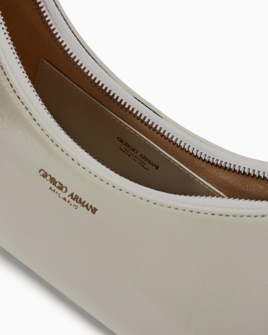 The World Of Armani HOBO BAG MEDIA LA PRIMA IN NAPPA VERNICIATA