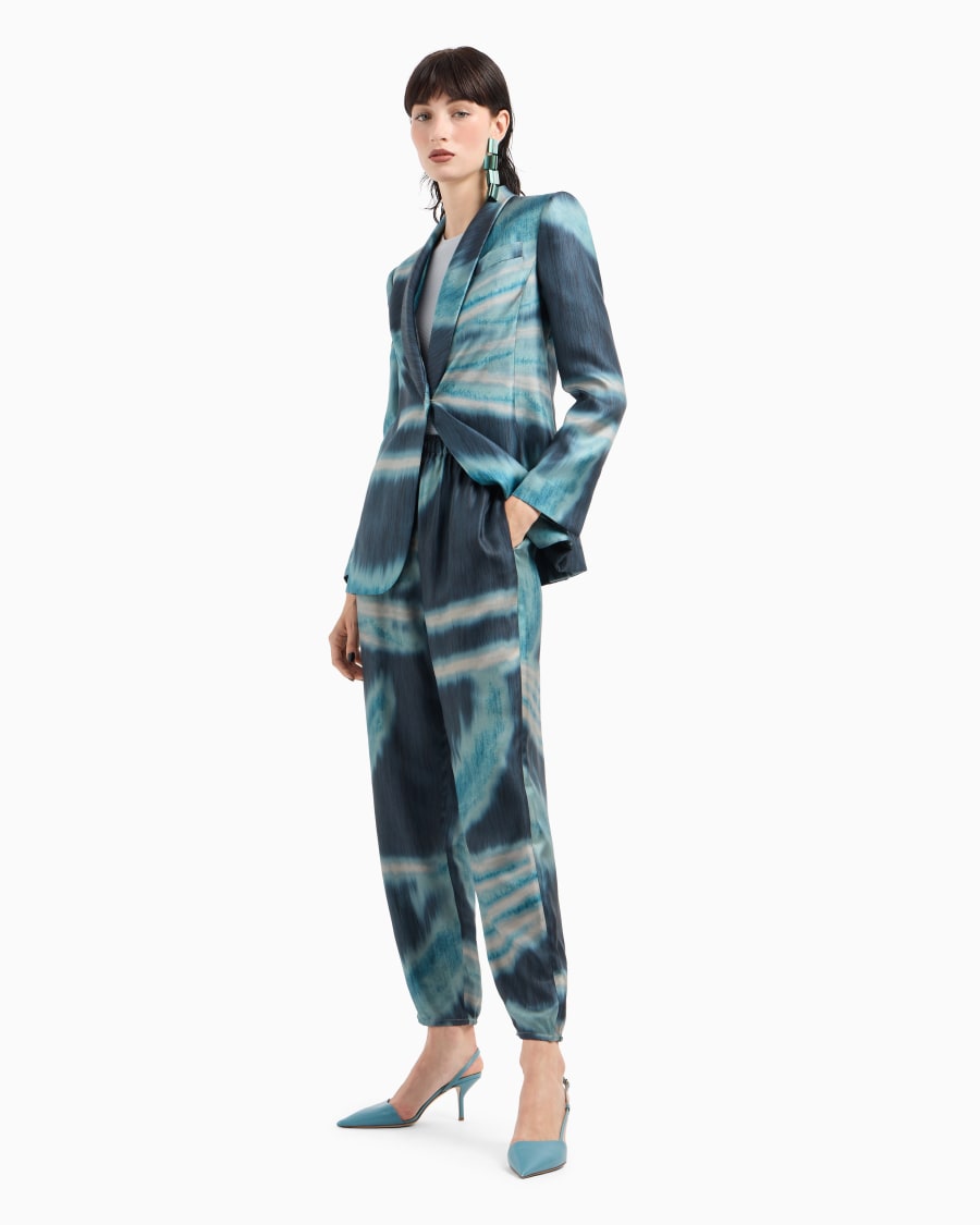 The World Of Armani MAGLIA A MANICHE LUNGHE IN VISCOSA PUNTO LINKS