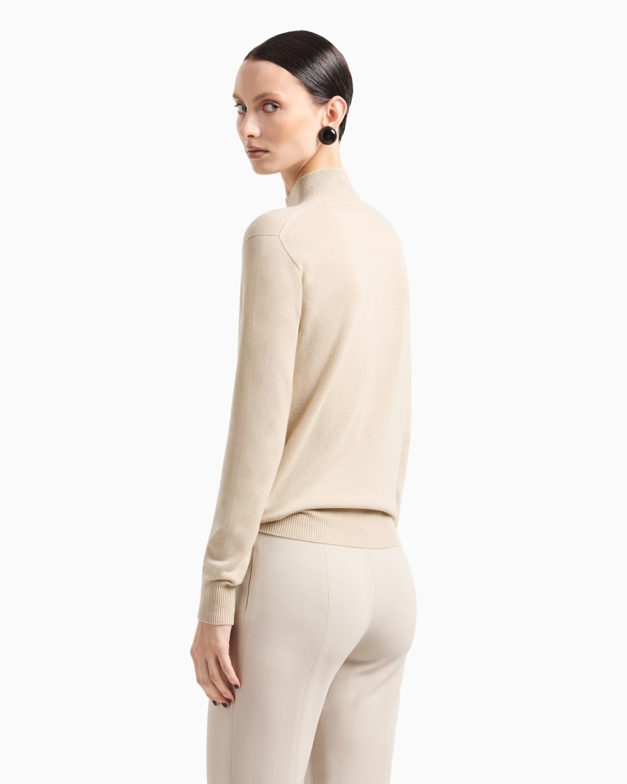 The World Of Armani MAGLIA CON COLLO A LUPETTO IN CASHMERE