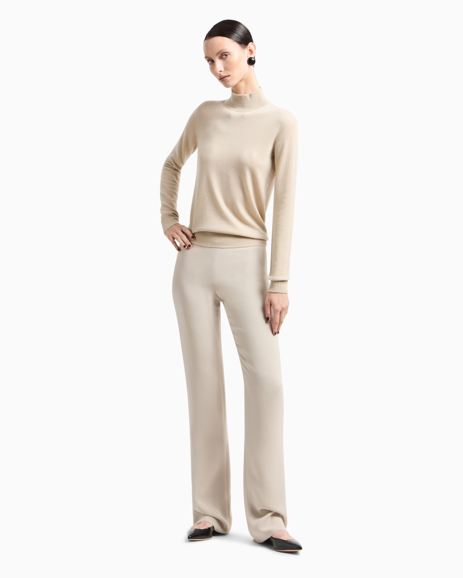 The World Of Armani MAGLIA CON COLLO A LUPETTO IN CASHMERE