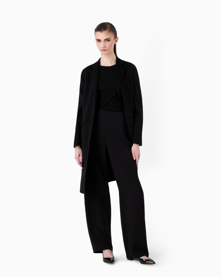 The World Of Armani MAGLIA GIROCOLLO IN JERSEY DI VISCOSA JACQUARD