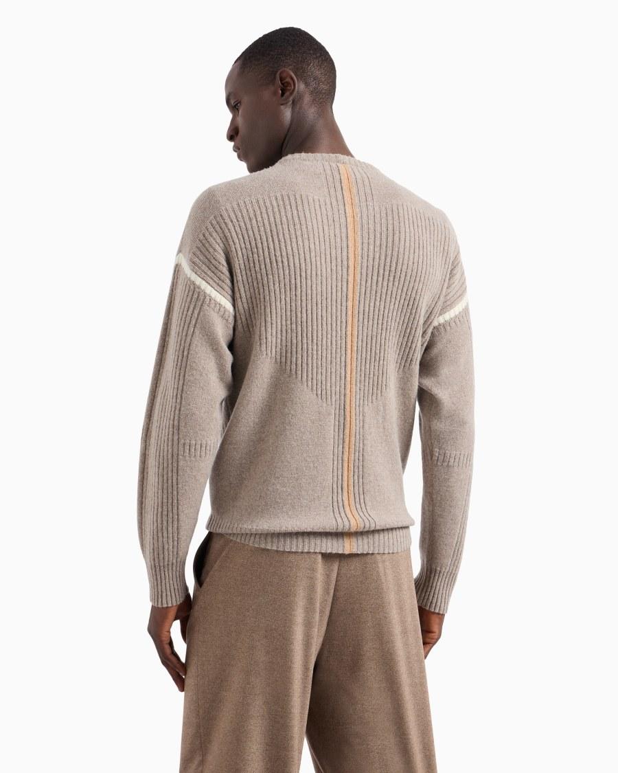 The World Of Armani MAGLIA GIROCOLLO IN LANA VERGINE E CASHMERE