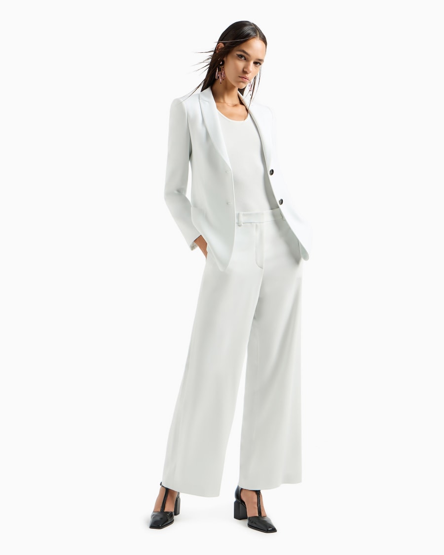 The World Of Armani MAGLIA GIROCOLLO IN MISTO VISCOSA E LANA JACQUARD