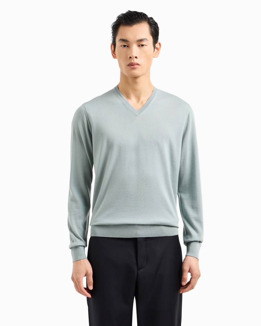 The World Of Armani MAGLIA GIROCOLLO IN PURA LANA VERGINE
