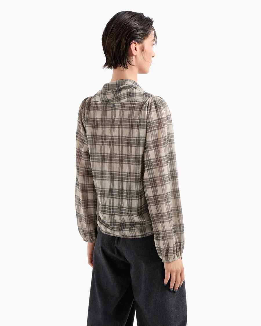 The World Of Armani MAGLIA IN JERSEY JACQUARD DI SETA E COTONE