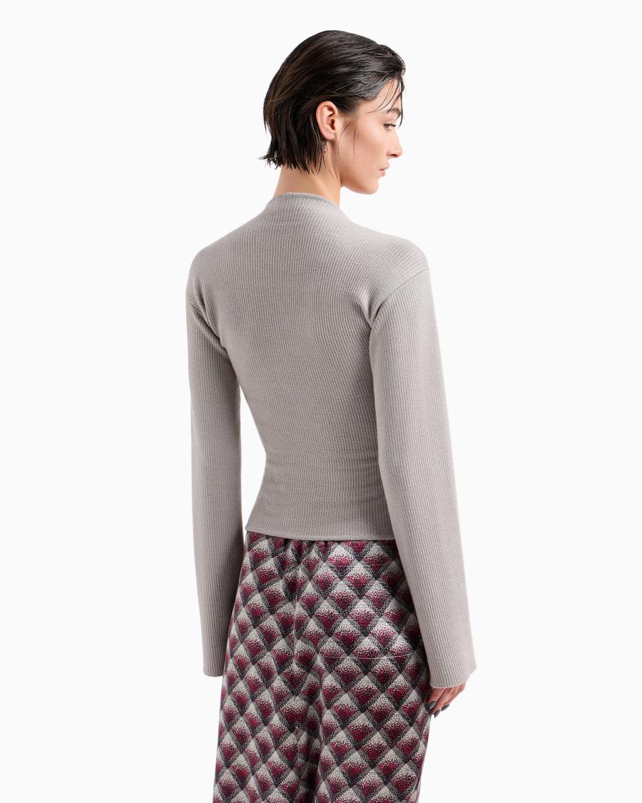 The World Of Armani MAGLIA IN LANA E VISCOSA A COSTE