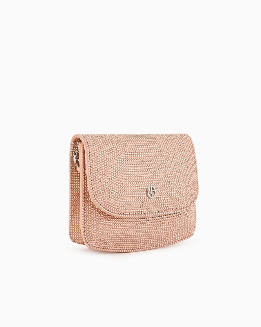 The World Of Armani MINI BAG LA PRIMA IN RASO E MICRO BORCHIE