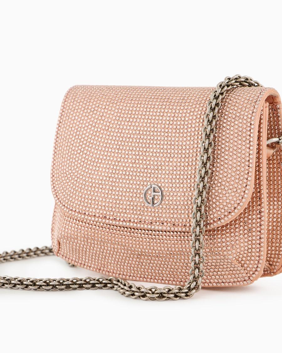 The World Of Armani MINI BAG LA PRIMA IN RASO E MICRO BORCHIE