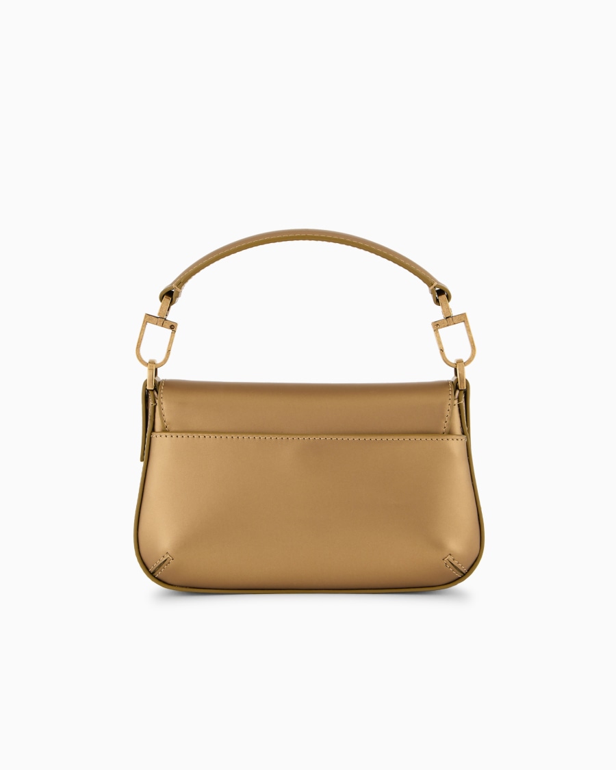 The World Of Armani MINI BORSA A MANO LA PRIMA IN PELLE LAMINATA