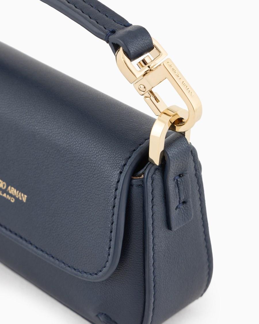 The World Of Armani MINI BORSA CHARM LA PRIMA SOFT IN NAPPA