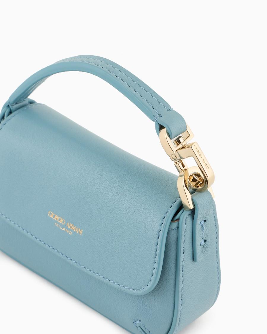 The World Of Armani MINI BORSA CHARM LA PRIMA SOFT IN NAPPA