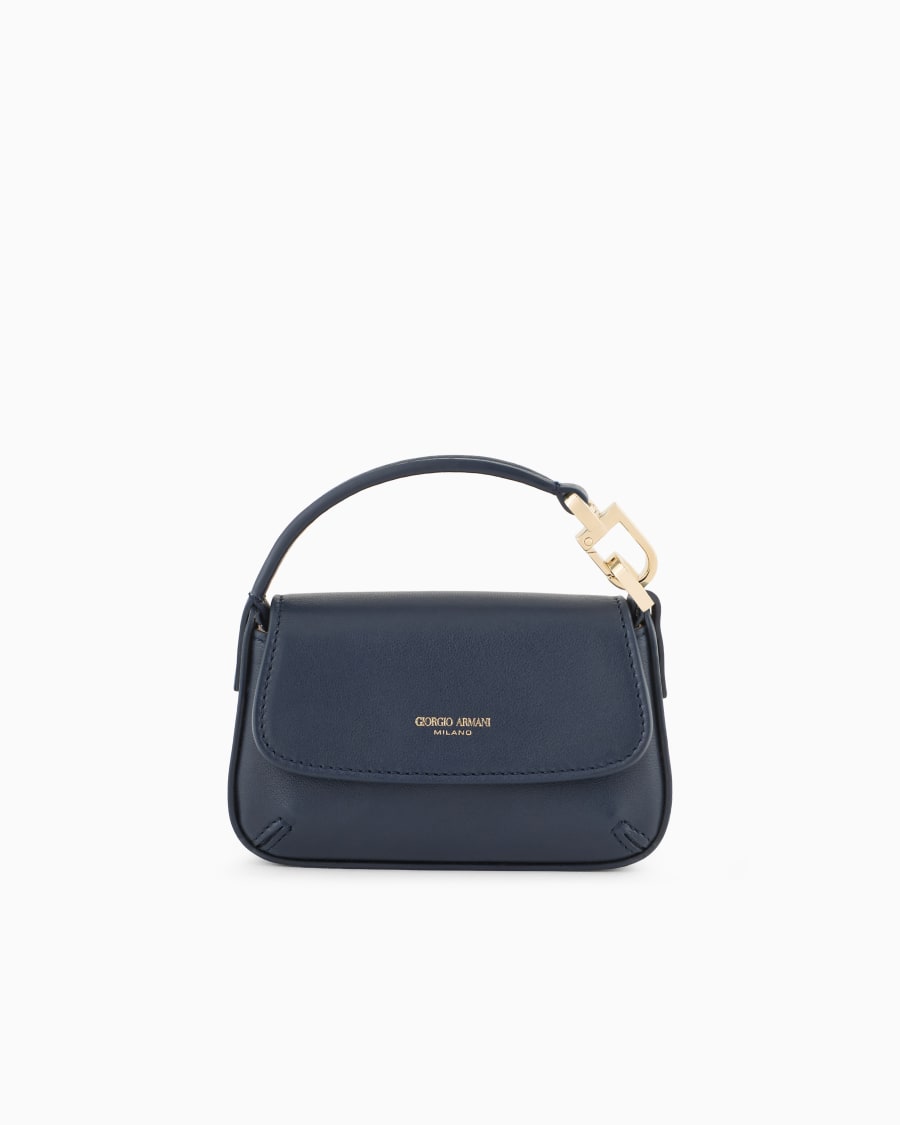 The world of armani MINI BORSA CHARM LA PRIMA SOFT IN NAPPA