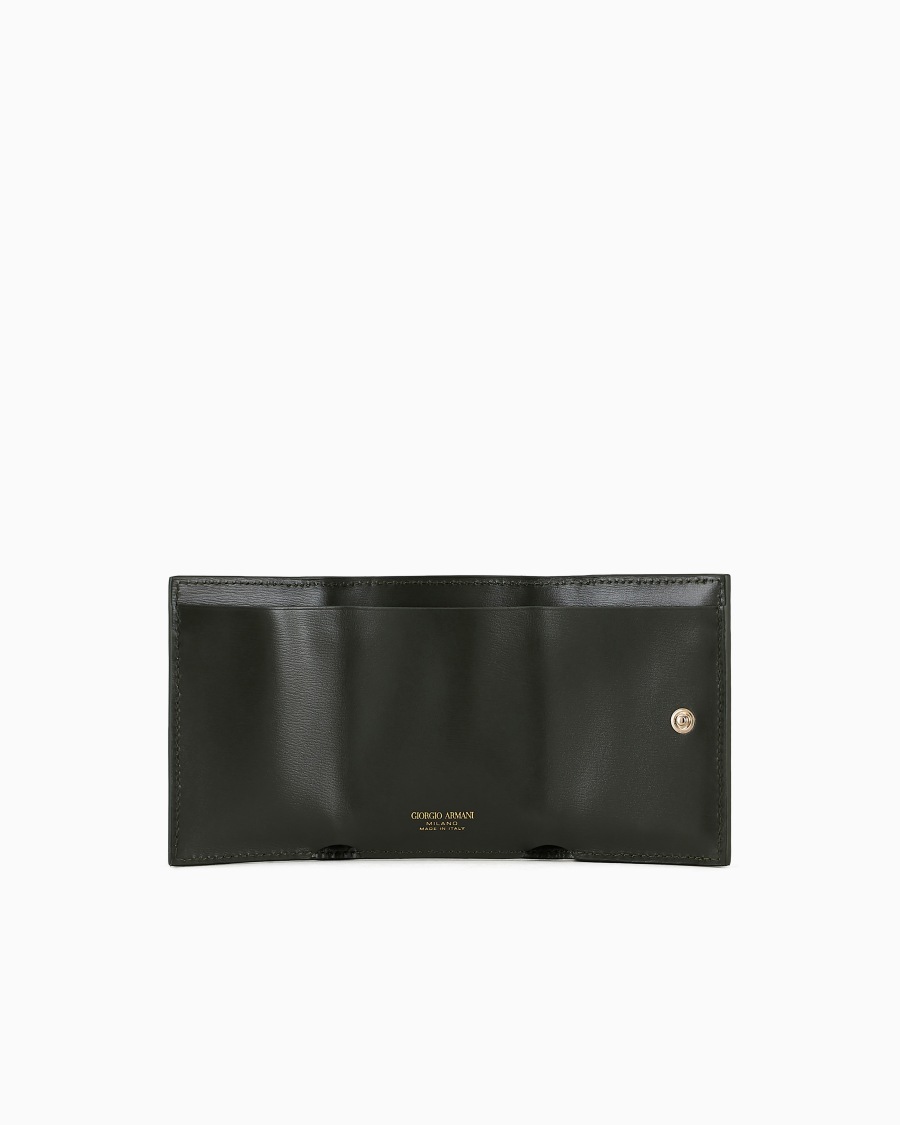 The World Of Armani MINI PORTAFOGLIO TRIFOLD LA PRIMA IN PELLE PALMELLATA