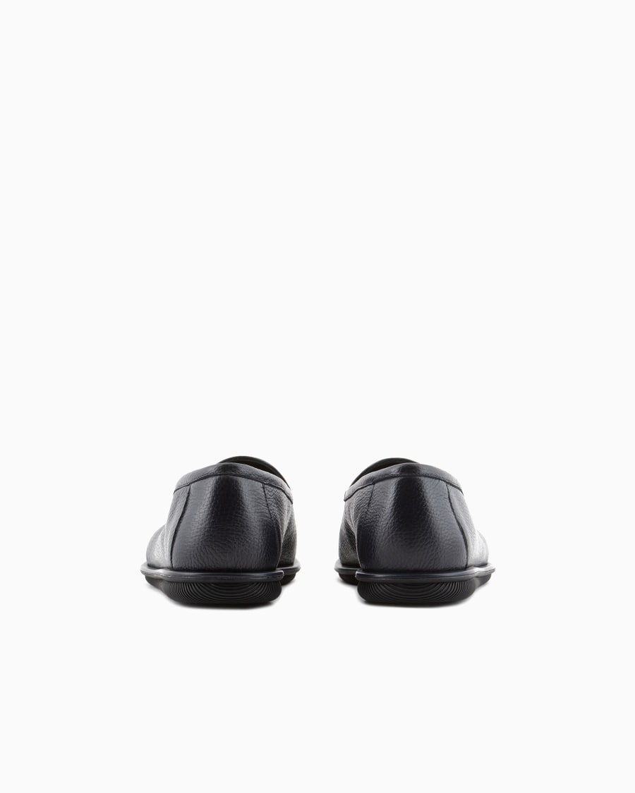 The World Of Armani MOCASSINI IN CERVO CON LOGO RICAMATO