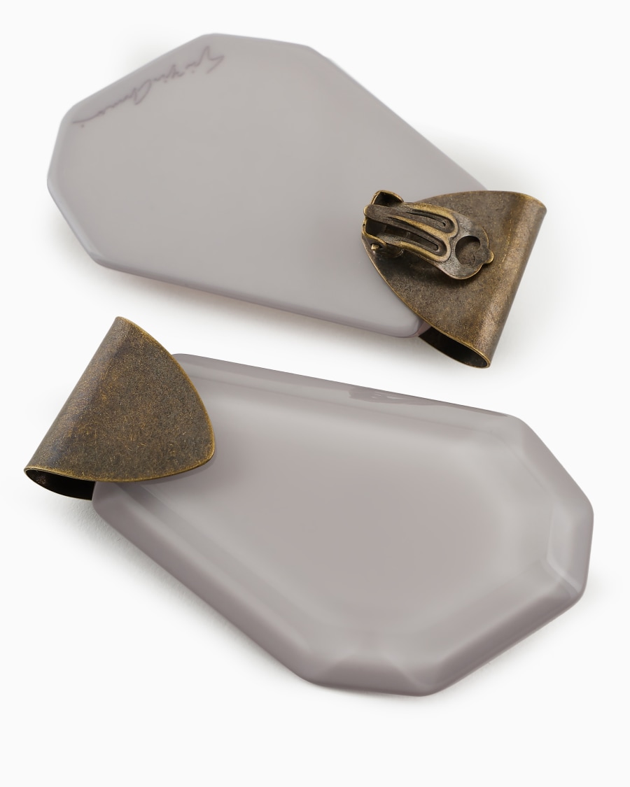 The World Of Armani ORECCHINI A CLIP CON PENDENTE GEOMETRICO