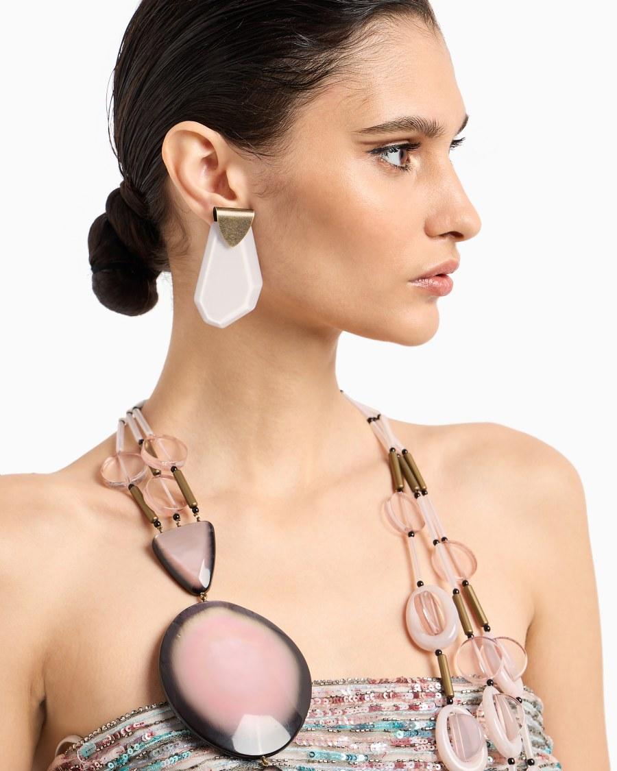 The World Of Armani ORECCHINI A CLIP CON PENDENTE GEOMETRICO