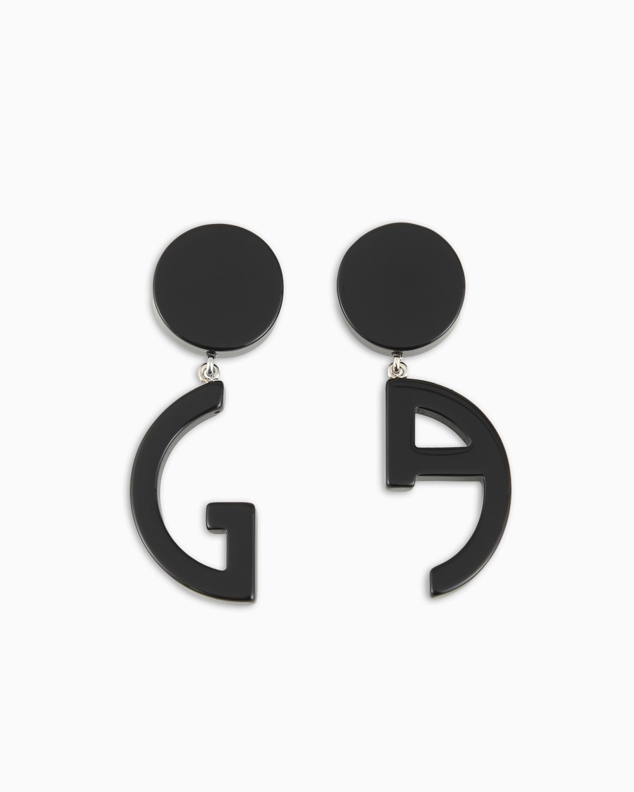 The world of armani ORECCHINI CON PENDENTI IN RESINA GA