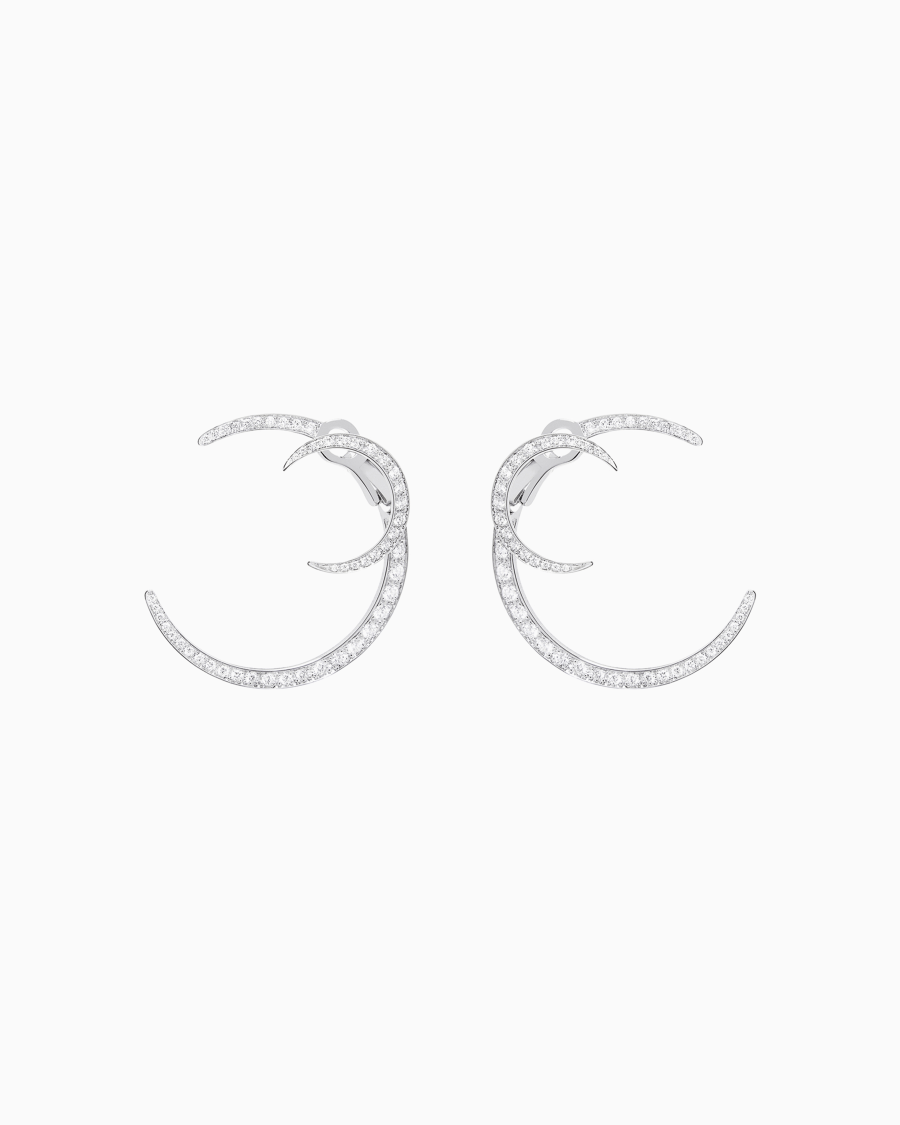 The world of armani ORECCHINI FIRMAMENTO IN ORO BIANCO 18 KT E DIAMANTI