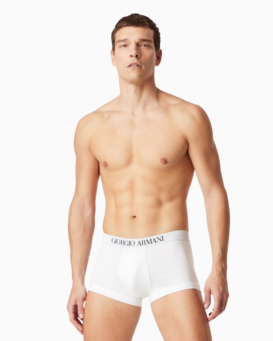 The World Of Armani PACK DUE BOXER IN COTONE ELASTICIZZATO