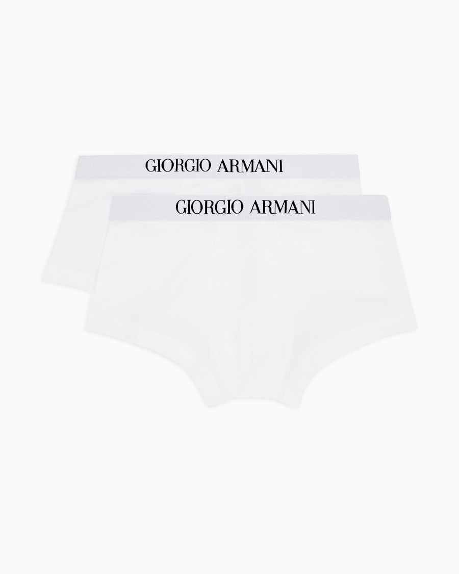The world of armani PACK DUE BOXER IN COTONE ELASTICIZZATO
