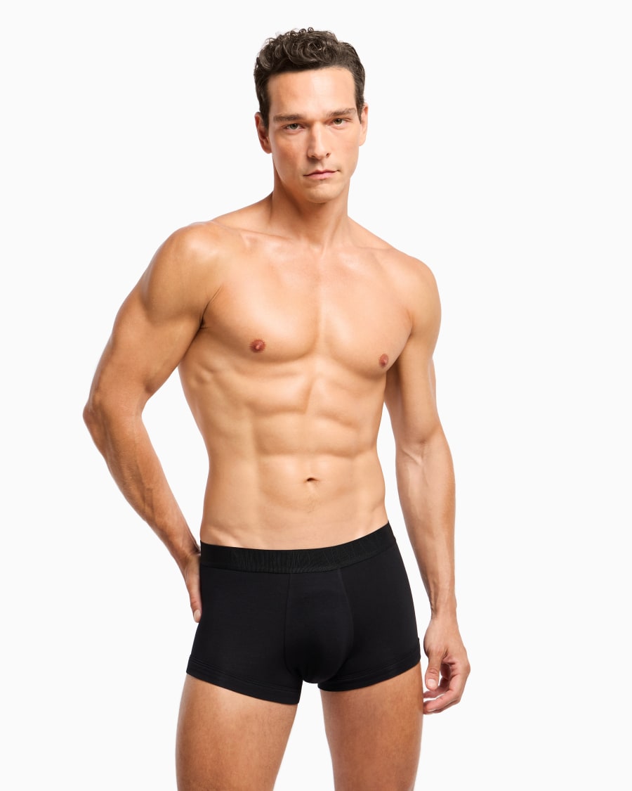 The World Of Armani PACK TRE BOXER IN JERSEY STRETCH