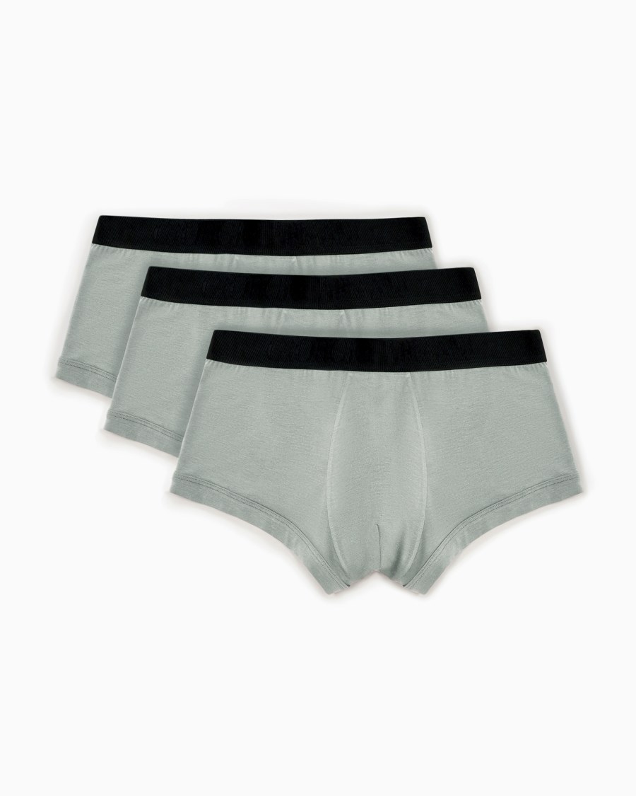 The world of armani PACK TRE BOXER IN JERSEY STRETCH