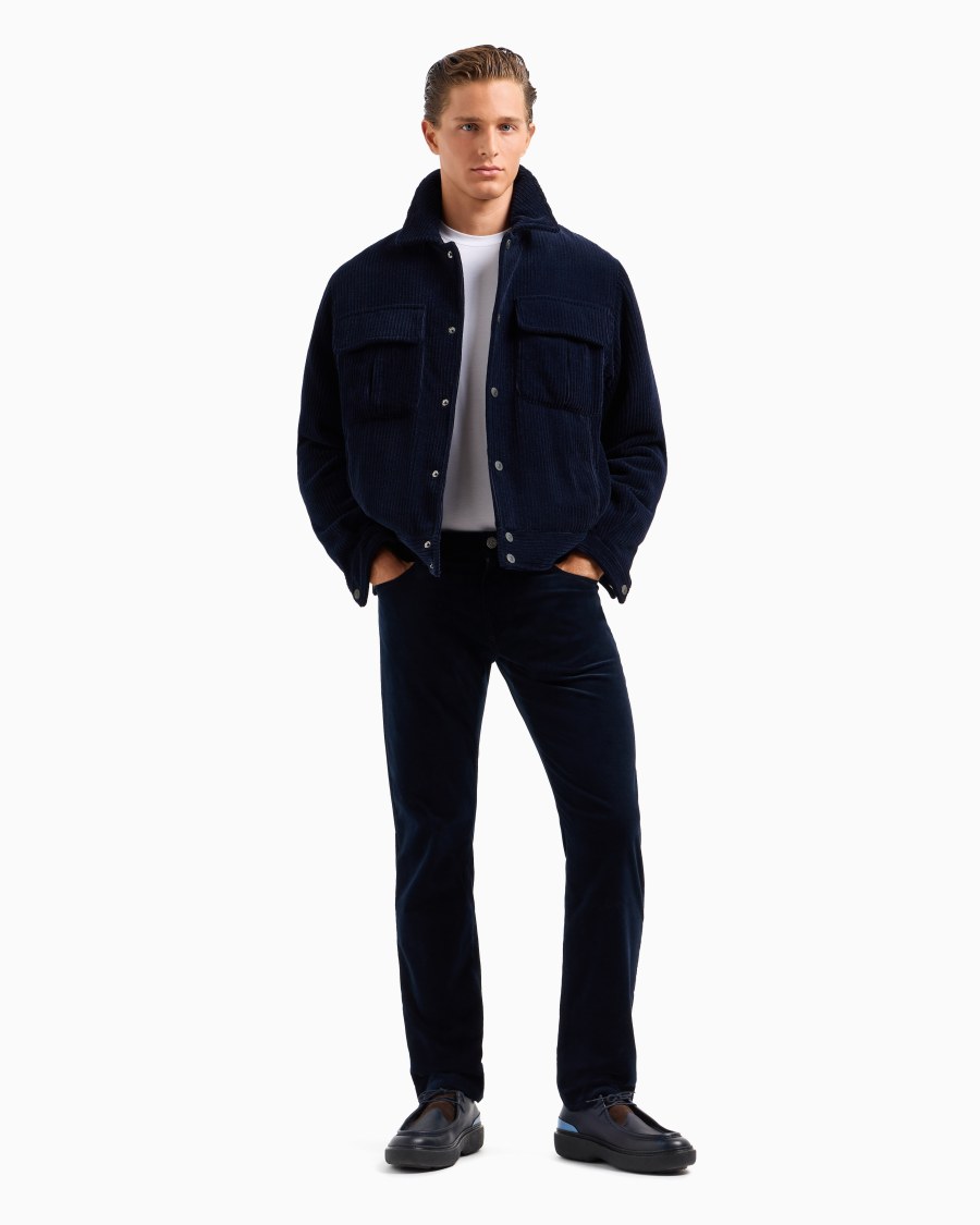 The World Of Armani PANTALONE 5-TASCHE REGULAR FIT IN COTONE E CASHMERE