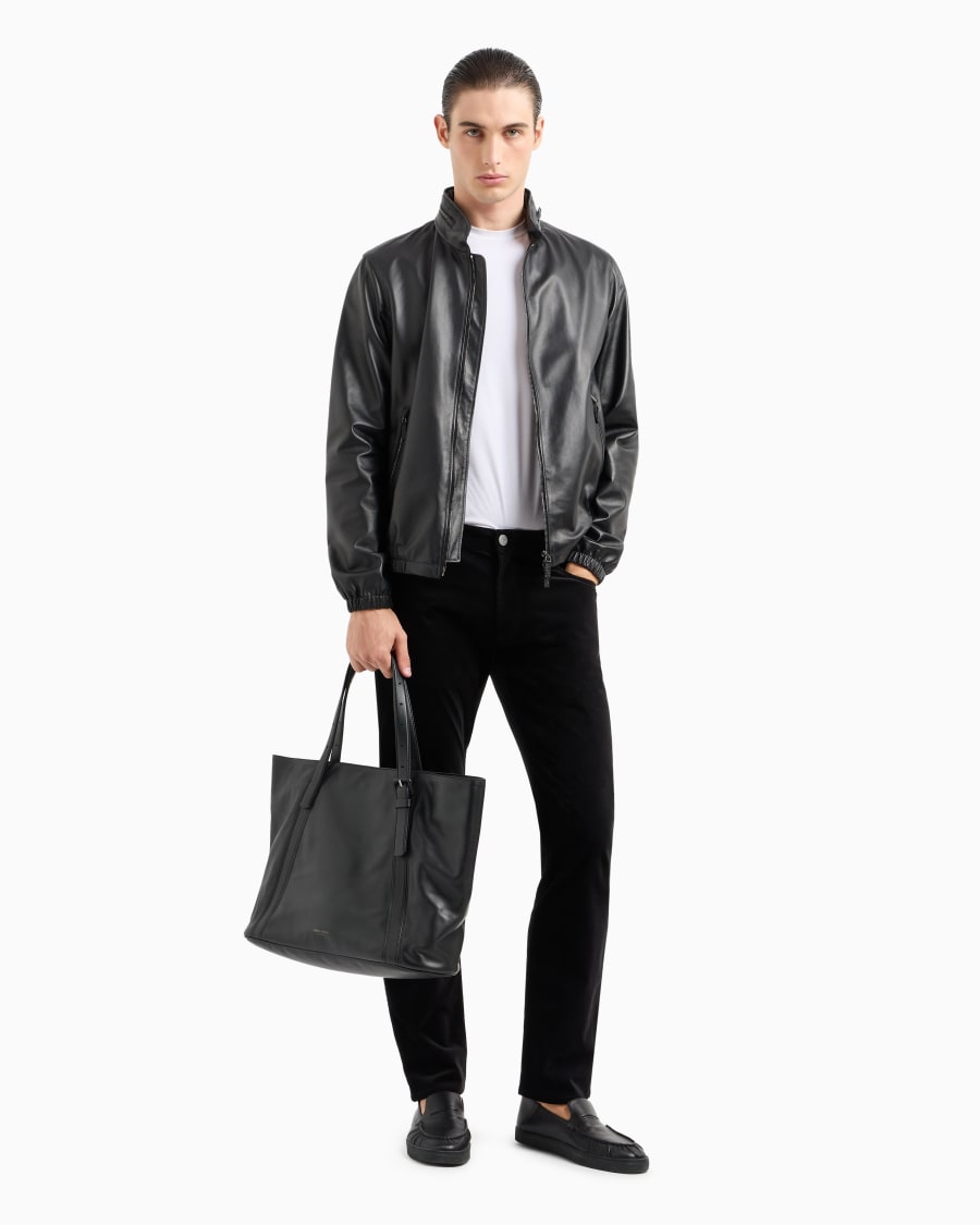 The World Of Armani PANTALONE 5 TASCHE REGULAR FIT IN COTONE E CASHMERE A COSTE