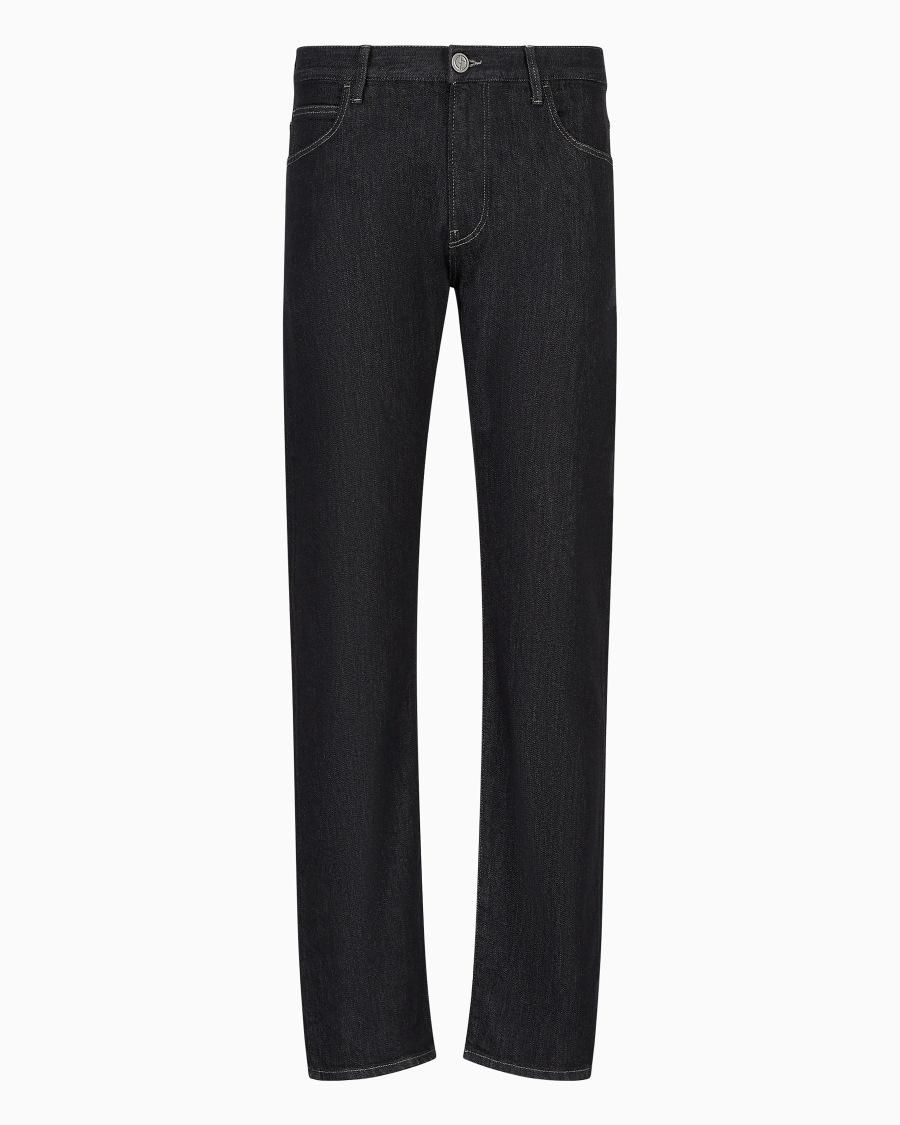 The world of armani PANTALONE 5 TASCHE REGULAR FIT IN DENIM DI COTONE STRETCH