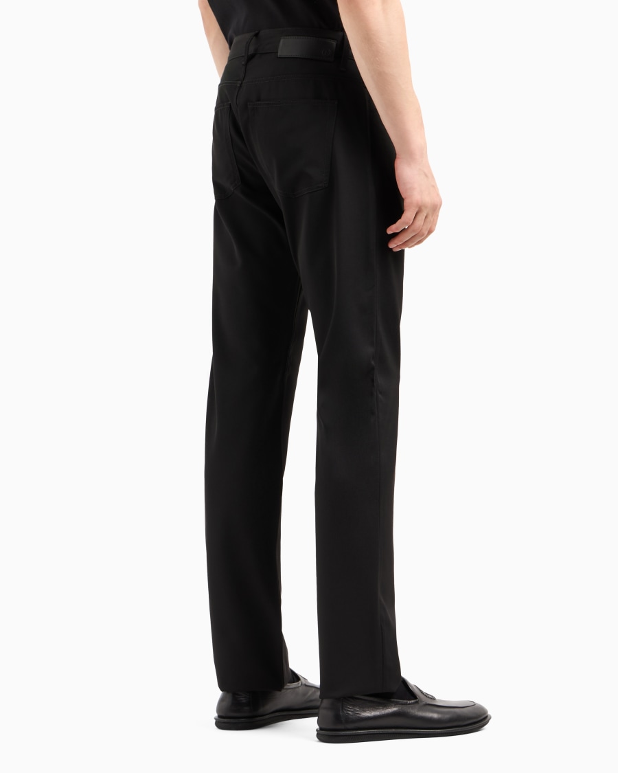 The World Of Armani PANTALONE 5 TASCHE REGULAR FIT IN LANA VERGINE