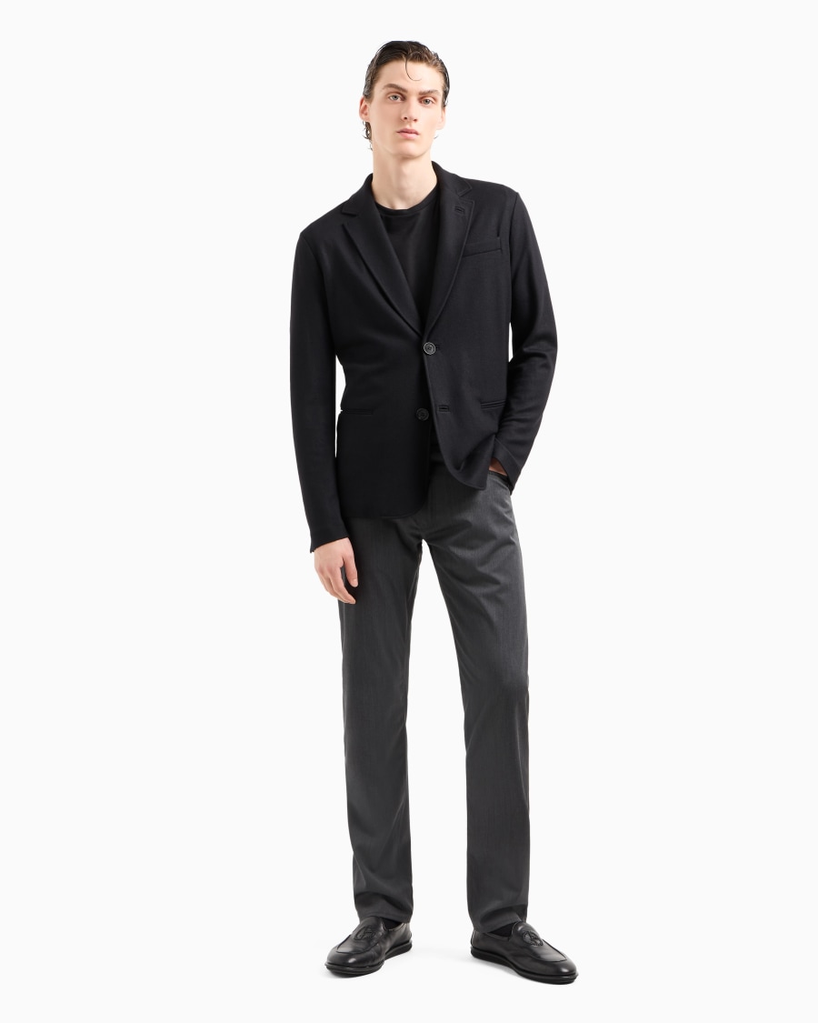 The World Of Armani PANTALONE 5 TASCHE REGULAR FIT IN LANA VERGINE