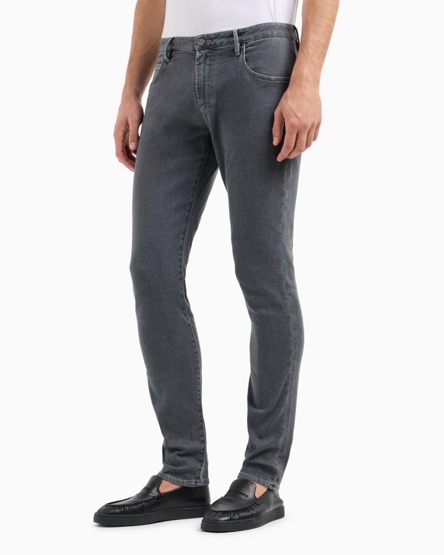 The World Of Armani PANTALONE 5 TASCHE SLIM FIT IN DENIM DI COTONE STRETCH