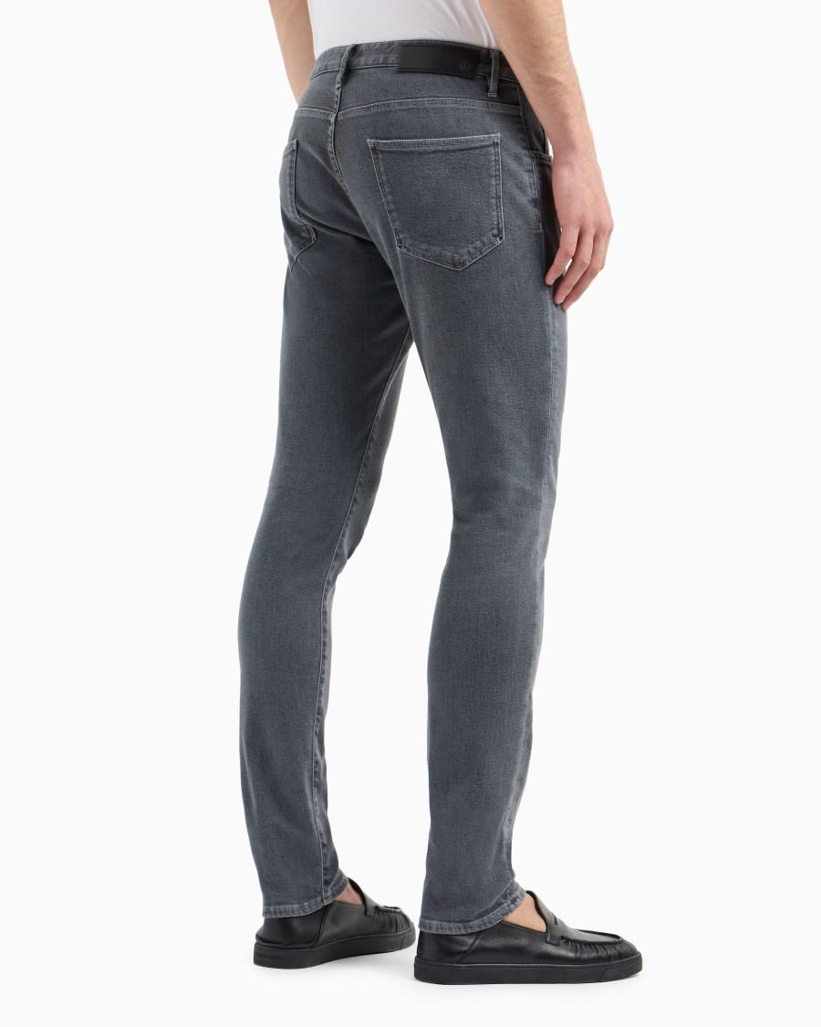 The World Of Armani PANTALONE 5 TASCHE SLIM FIT IN DENIM DI COTONE STRETCH