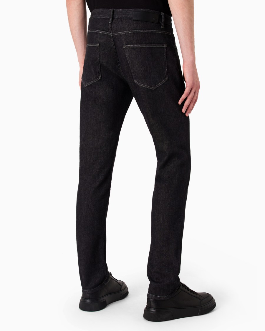 The World Of Armani PANTALONE 5 TASCHE SLIM FIT IN DENIM DI COTONE STRETCH