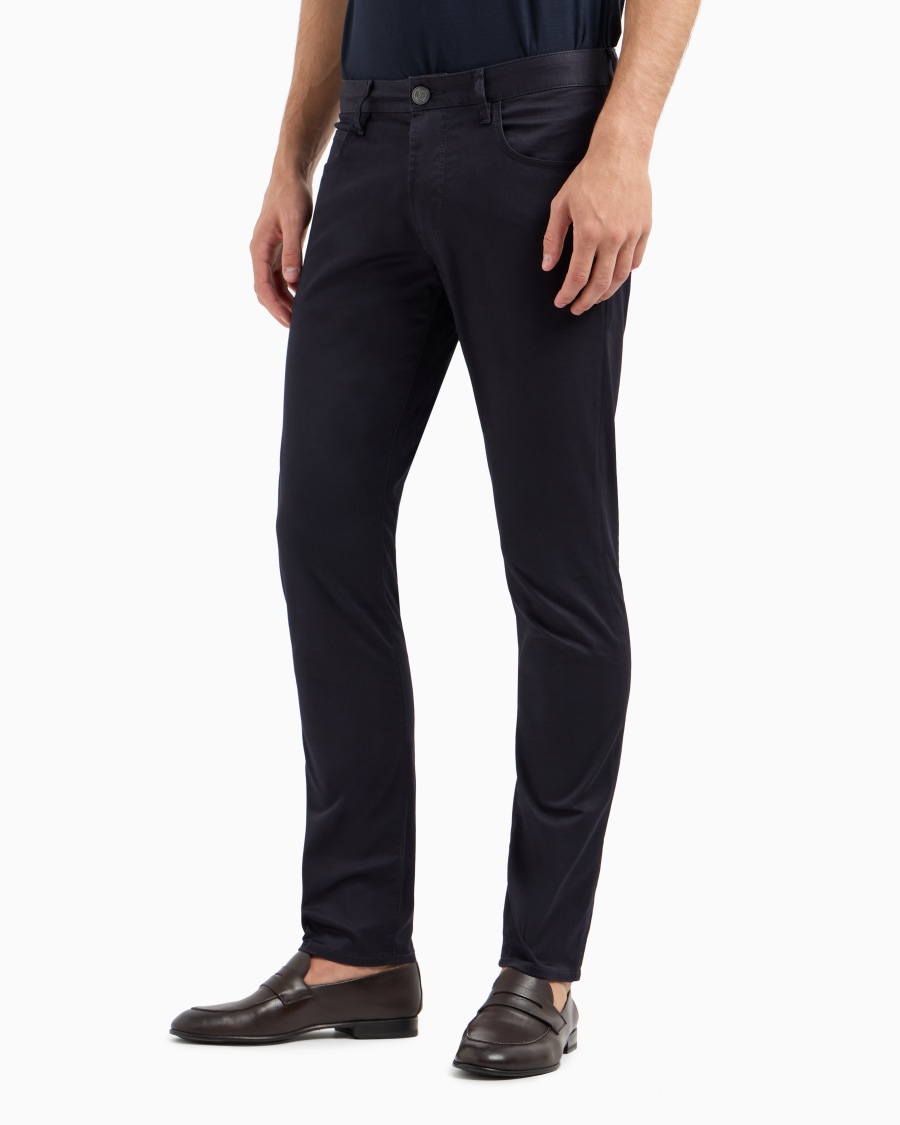 The World Of Armani PANTALONI 5-TASCHE IN COTONE STRETCH