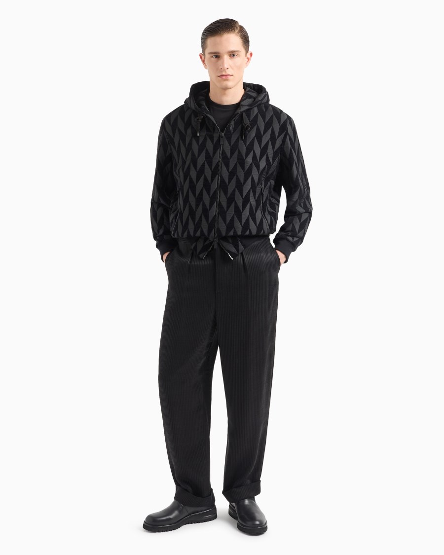 The World Of Armani PANTALONI A UNA PINCE IN CUPRO A COSTE