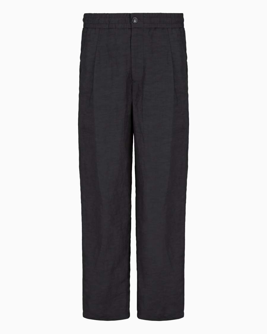 The world of armani PANTALONI A UNA PINCE IN TELA DI LINO