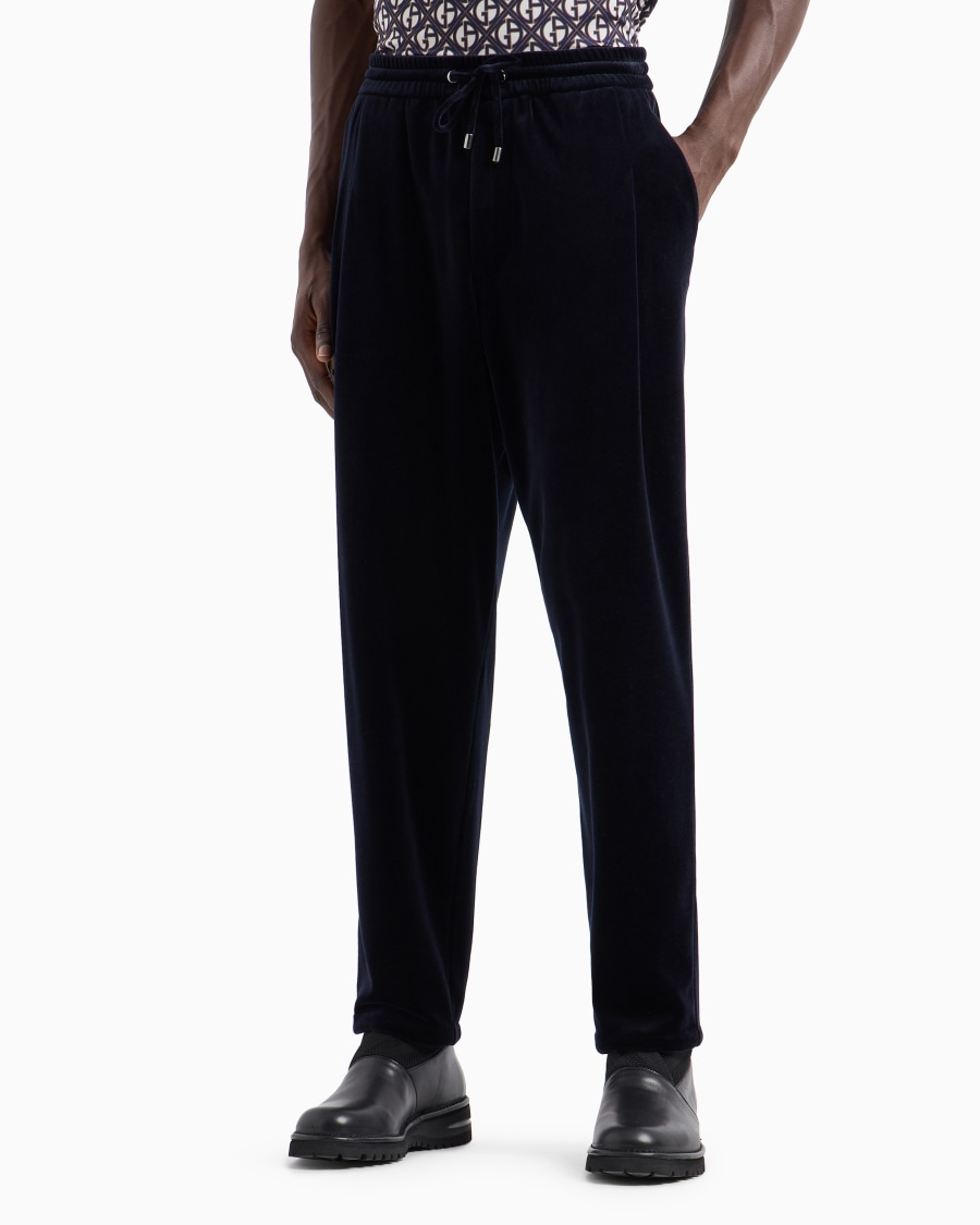 The World Of Armani PANTALONI CON COULISSE IN CINIGLIA