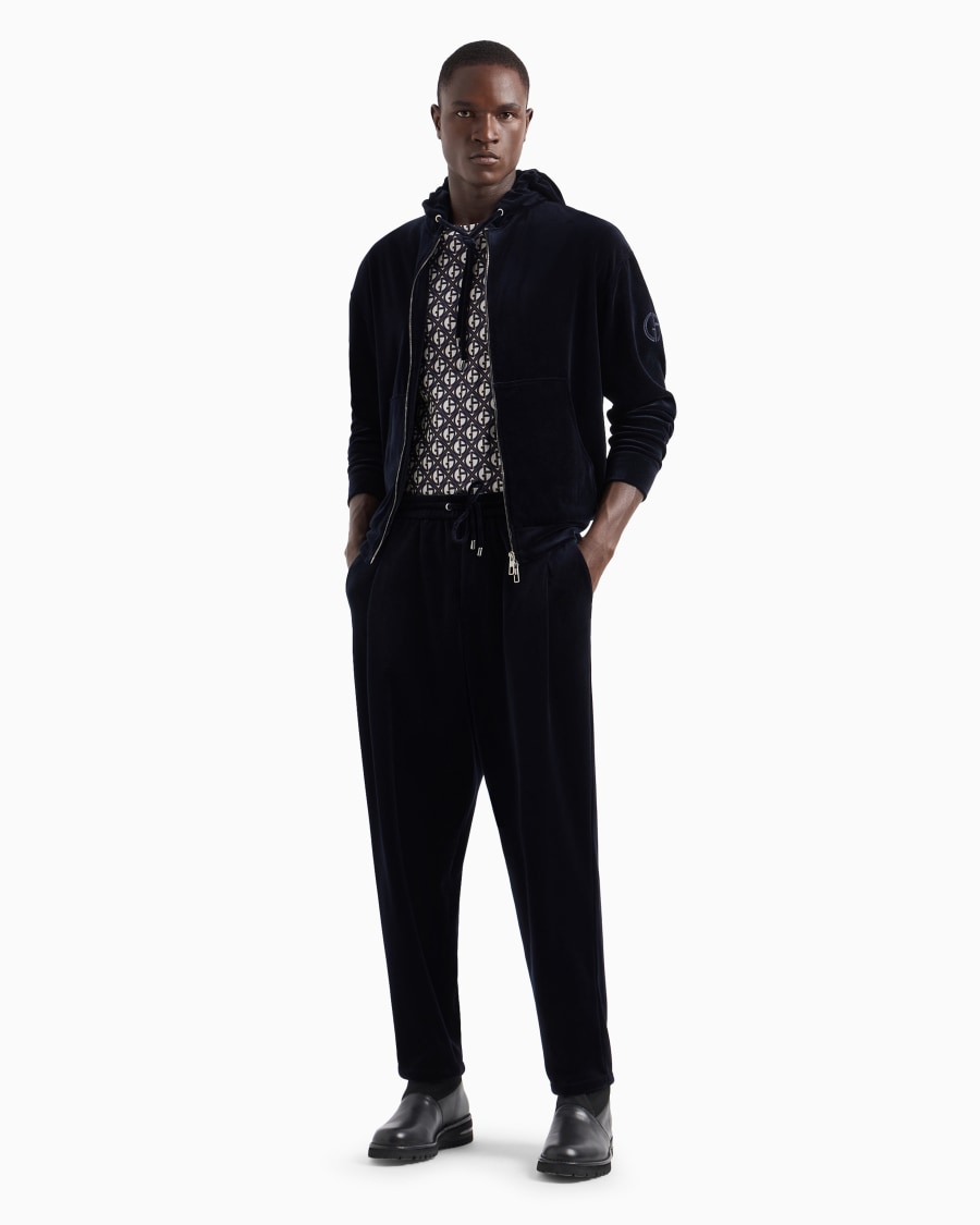 The World Of Armani PANTALONI CON COULISSE IN CINIGLIA