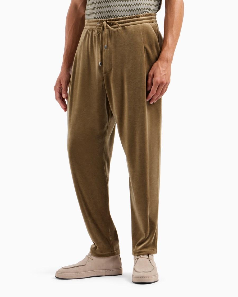 The World Of Armani PANTALONI CON COULISSE IN CINIGLIA