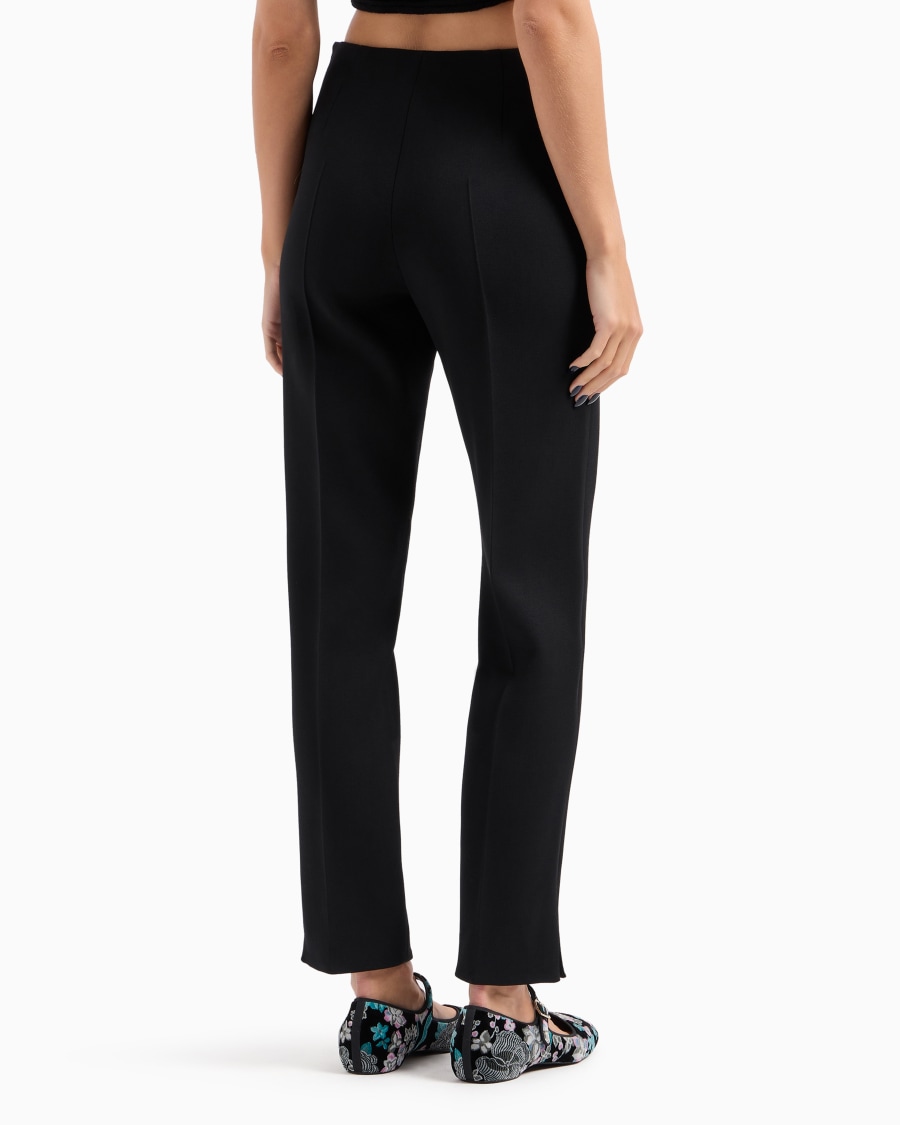 The World Of Armani PANTALONI DRITTI IN LANA VERGINE STRETCH