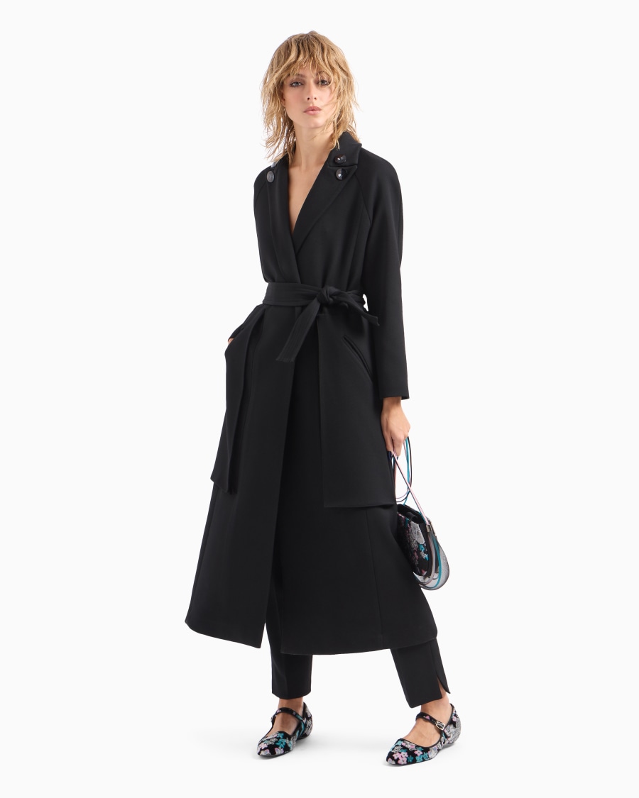 The World Of Armani PANTALONI DRITTI IN LANA VERGINE STRETCH